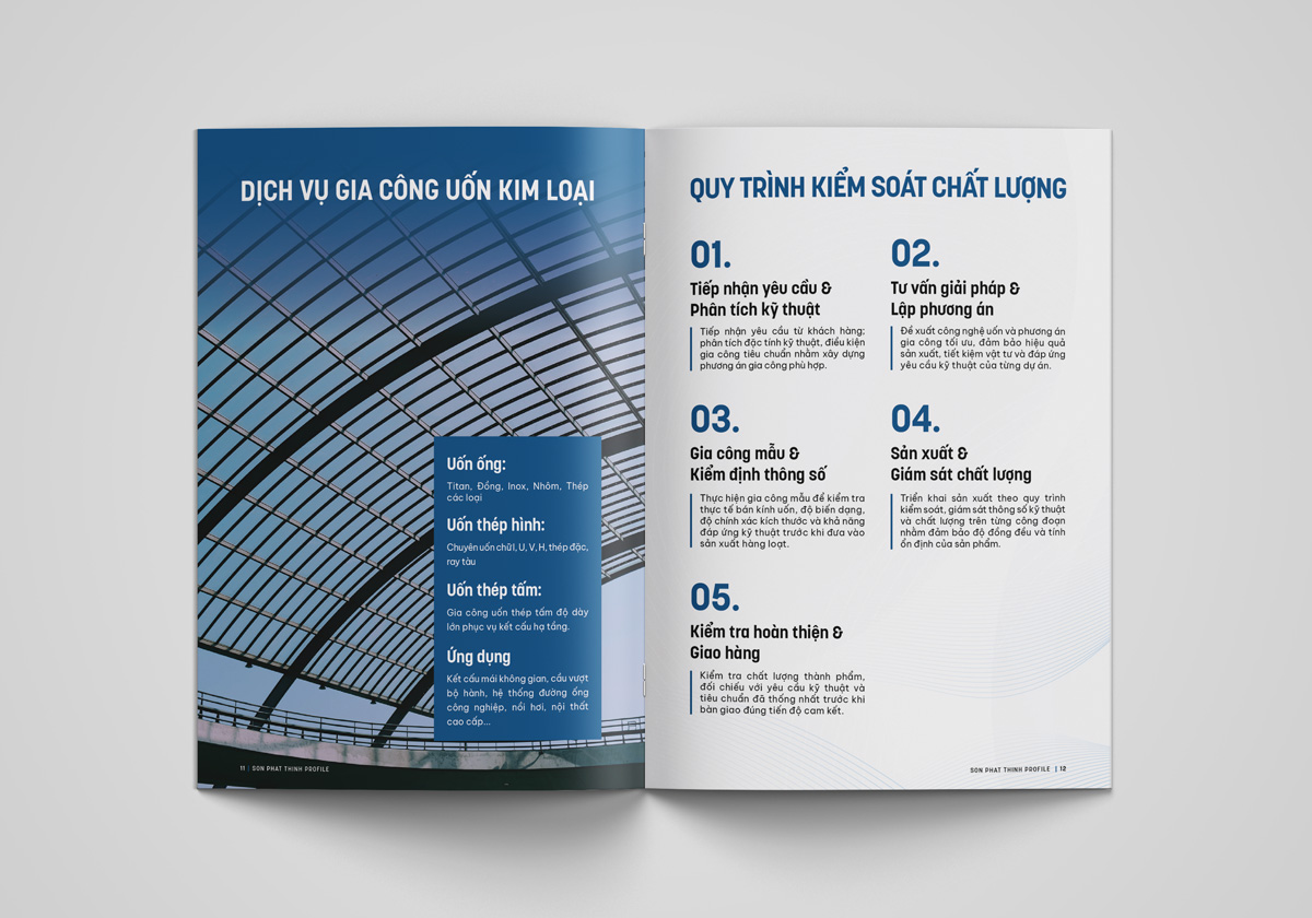 mẫu thiết kế profile công ty cơ khí 