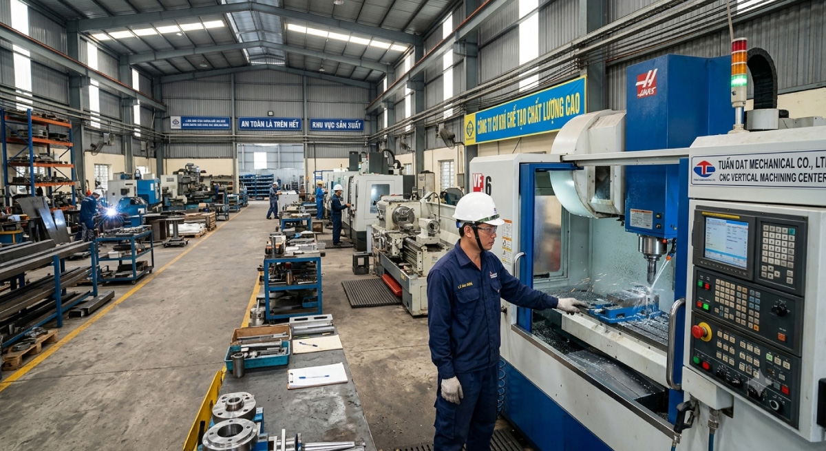Nhà xưởng sản xuất và gia công cơ khí