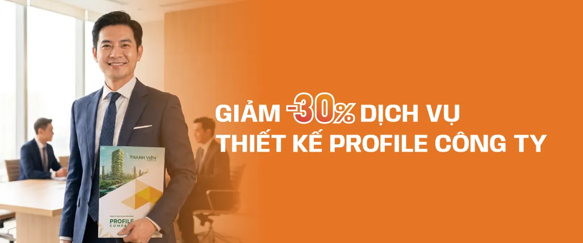 thiết kế website tặng mã giảm giá thiết kế profile