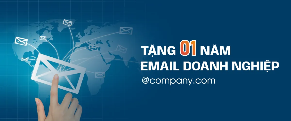 thiết kế website tặng email doanh nghiệp